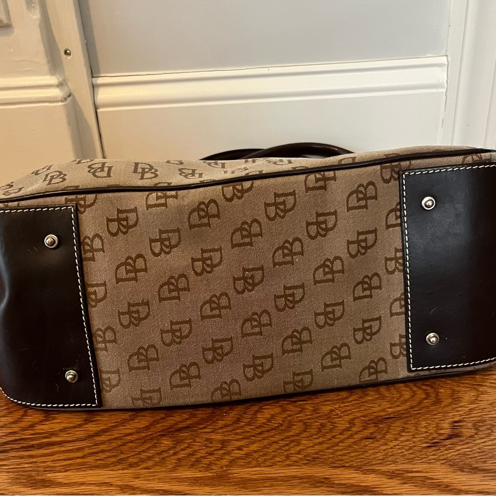 Dooney & Bourke Signature Canvas Satchel, Excellent - Picture 5 of 16